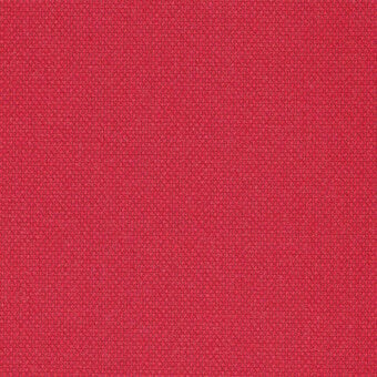 Kvadrat Steelcut Trio fabric sample, textured red textile, granular composition, close-up view displaying uniform coloration and material detail.